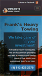 Mobile Screenshot of franksheavytowing.com